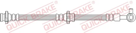Шланг гальмівний (передній) Nissan Leaf 10- (R) (626mm) M10x1 QUICK BRAKE 50.744