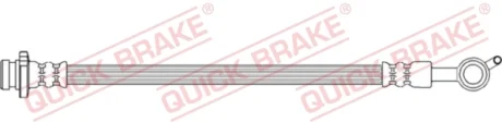 Шланг гальмівний (задній) Nissan Juke/Leaf 10- (L) (198mm) M10x1 QUICK BRAKE 58.021
