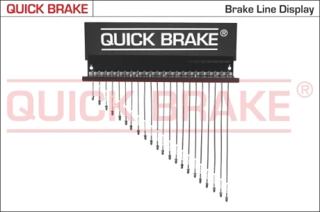 Стенд для трубок гальмівних (100мм-960мм) (к-кт 36шт.) QUICK BRAKE D115 CU (фото 1)