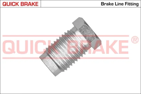 З'єднувач трубки гальмівний (M14x1.5/L=26mm/d=8.2mm) = 171--10 Quick Brake ZB