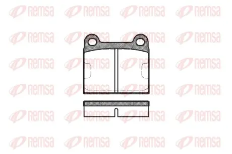 Тормозные колодки REMSA 0006.60