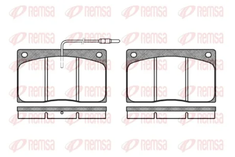 REMSA RENAULT гальмівні колодки передні Master Remsa 0044.02