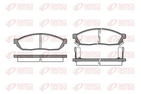 Тормозные колодки REMSA 0111.02