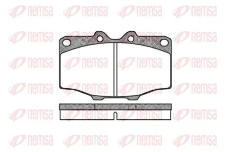Тормозные колодки REMSA 0132.00