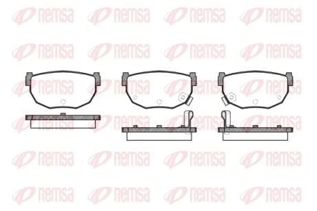 REMSA MAZDA колодки гальмівні передні 626 1,8-2,2 89-92 Remsa 0151.12