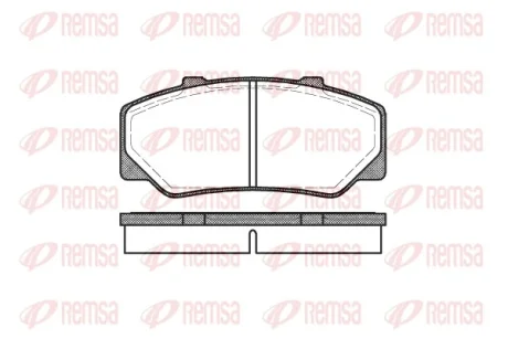 REMSA VOLVO Колодки тормозные передние 740,760,760 82- bendix Remsa 0176.00