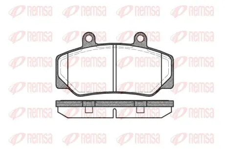 Тормозные колодки REMSA 0176.20