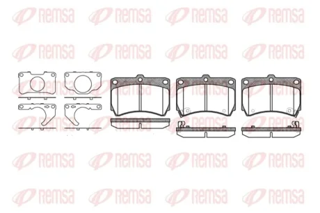 REMSA KIA гальмівні колодки передн. Rio -02 MAZDA 323 -94 Remsa 0212.32