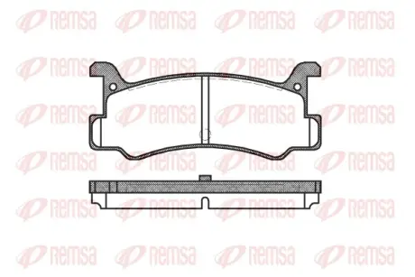 MAZDA колодки гальм. задні 323 1,6GT -93, MX-3/MX-5 REMSA 0213.00