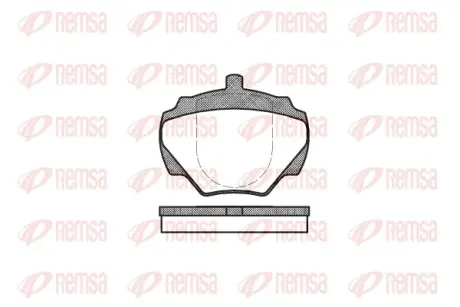 Тормозные колодки REMSA 0222.00