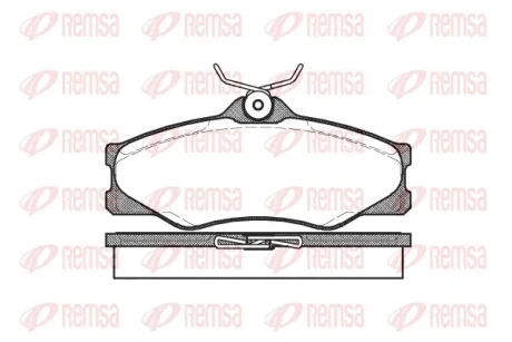 REMSA VW колодки гальмівні передн. T3 Remsa 0223.00