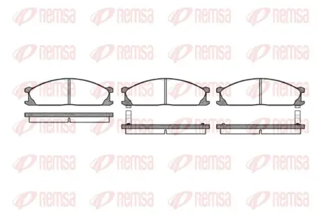 Тормозные колодки REMSA 0236.02