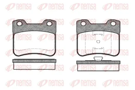 CITROEN гальмівні колодки передн. Saxo 96-04 REMSA 0247.10
