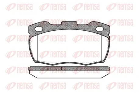 Тормозные колодки REMSA 0266.10
