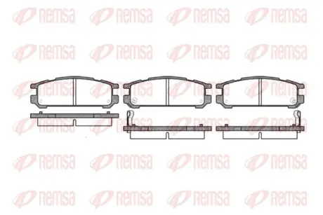 Тормозные колодки REMSA 0342.02