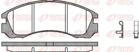 Гальмівні колодки REMSA 0354.32