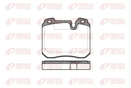 Тормозные колодки REMSA 0378.00