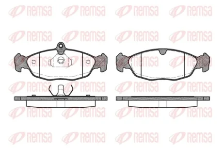 Тормозные колодки REMSA 0393.20