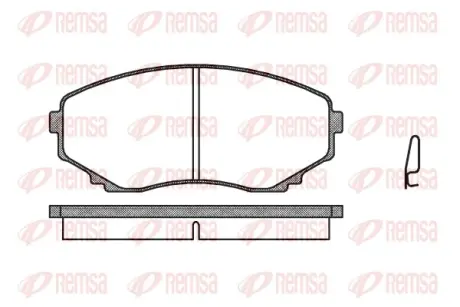 Тормозные колодки REMSA 0397.00