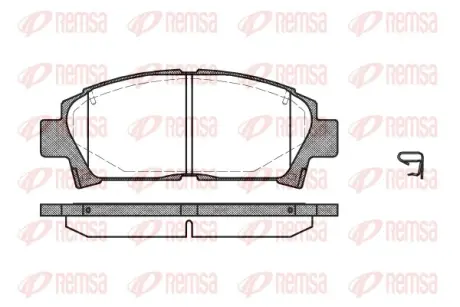 Тормозные колодки REMSA 0427.02