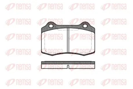 Тормозные колодки REMSA 0434.30