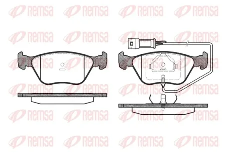 Тормозные колодки REMSA 0437.02