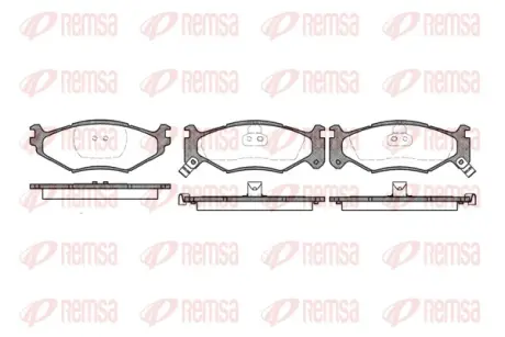 Тормозные колодки REMSA 0483.02