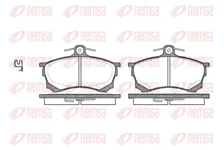 Тормозные колодки REMSA 0582.00