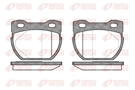 Тормозные колодки REMSA 0584.00