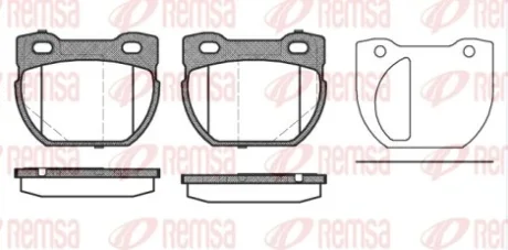 REMSA LANDROVER гальмів.колодки задн.Defender 90- Remsa 0584.20