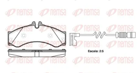 Тормозные колодки REMSA 0614.12
