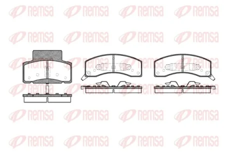 DODGE гальмівні колодки передн RAM 2500 5.9 93-01 Remsa 0616.02