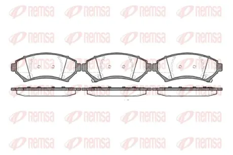 Тормозные колодки REMSA 0641.02