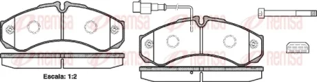 REMSA IVECO колодки гальмівні передн./задн. DAILY 96 Remsa 0651.32
