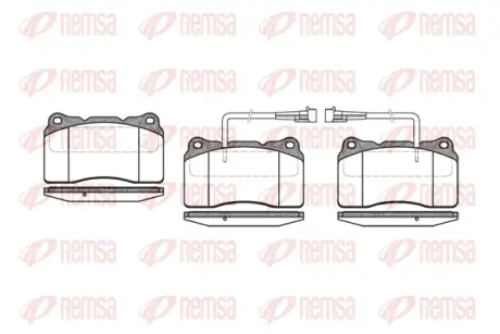 Тормозные колодки REMSA 0666.02