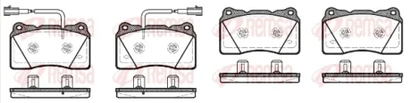 REMSA ALFA ROMEO Колодки гальм. передн. (з датчиком) GIULIETTA 10- Remsa 0666.12