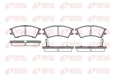 HYUNDAI гальмівні колодки Atos 01-03 Remsa 0675.02