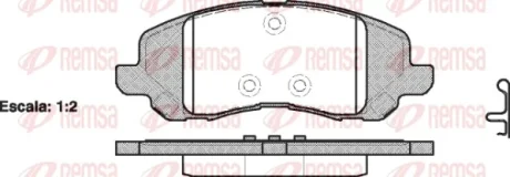 REMSA MITSUBISHI гальмівні колодки передн.Galant VI,Lancer 03-,Space Runner,Chrysler. Remsa 0804.20