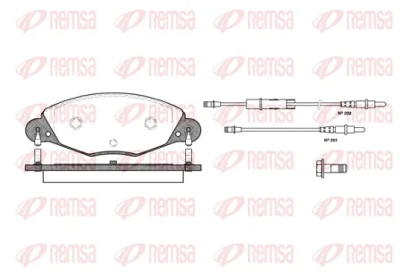 REMSA CITROEN колодки гальмівні передні C5 2.2HDI-3.0 01- Remsa 0827.04