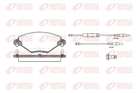 REMSA CITROEN гальмівні колодки дискові C5 2,0-2,0HDI 01- Remsa 0828.04
