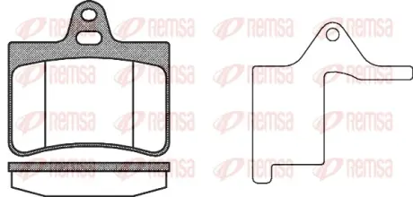 Тормозные колодки REMSA 0830.20