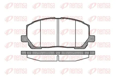 Тормозные колодки REMSA 0855.00