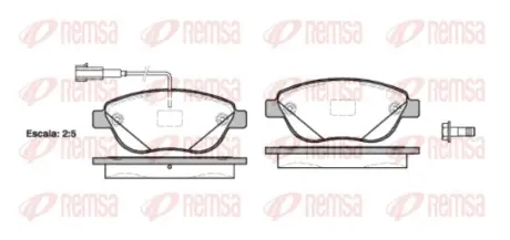 Тормозные колодки REMSA 0859.12