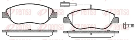 REMSA FIAT гальмівні колодки передн. Bravo, Stilo Remsa 0860.02