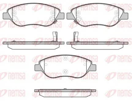 Тормозные колодки REMSA 0860.12