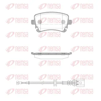 AUDI гальмівні колодки задн. A4/A6/A8 04- REMSA 0897.12