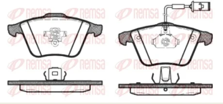 VOLVO гальмівні колодки передн C30 06-, C70 06-, S40 04-,V50 04 Remsa 0964.52