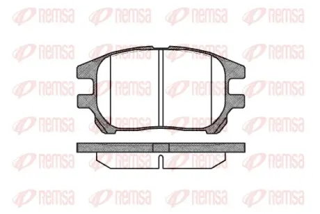 Тормозные колодки REMSA 0972.00