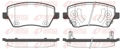 NISSAN гальмівні колодки передн MICRA IV (K13K, K13KK) 1.2 10-20 Remsa 0987.02