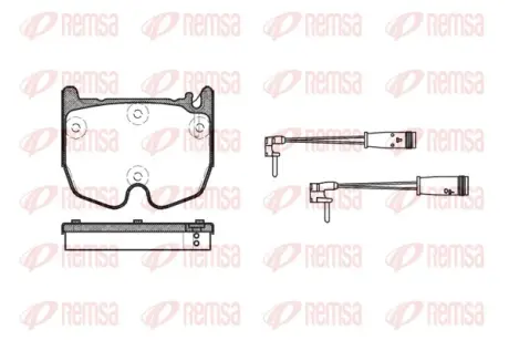 DB Гальмівні колодки передні E-CLASS (W211) E 55 AMG Kompressor 02-08 REMSA 0992.02
